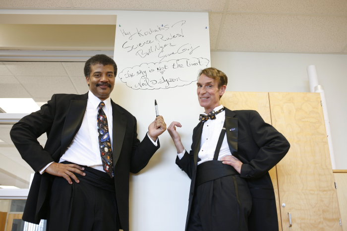 Keywords: behind the scenes, bill nye, neil degrasse tyson