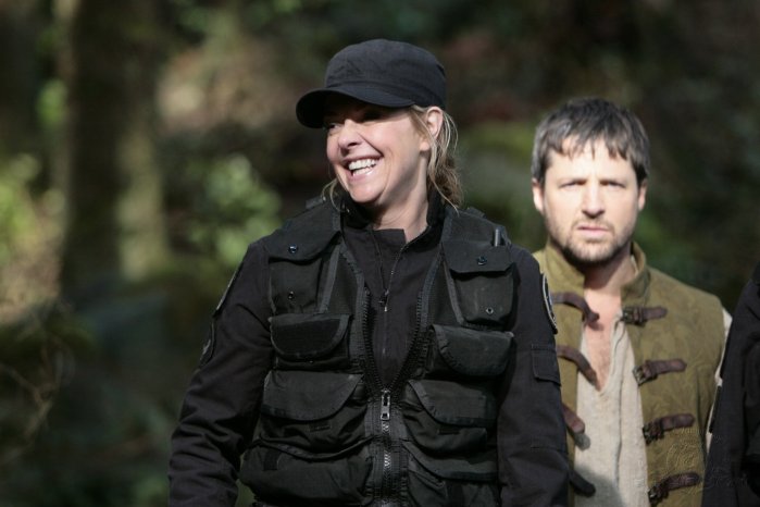 Keywords: behind the scenes, amanda tapping, tim guinee